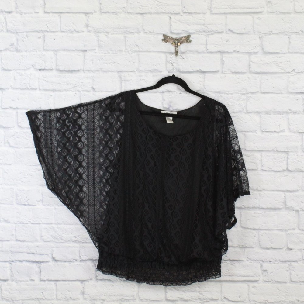 ULTRA PINK Lace Flowing Top Shirt Blouse Size 2X - Picture 5 of 8